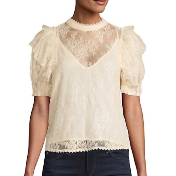 🔥Free People lace top - Picture 2 of 8